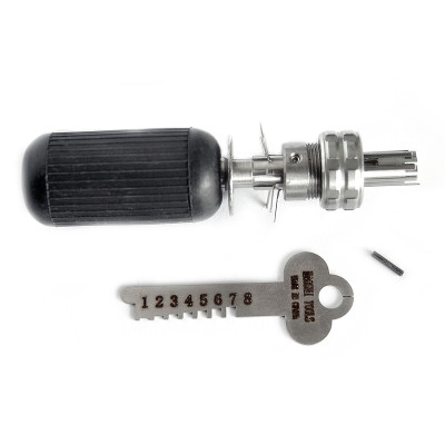 HAOSHI 10 Pins Stainless Steel Tubular Civil Lock Pick Open Tools Set