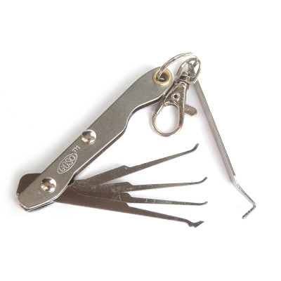 GOSO Mini Folding-knife Style Hook Lock Pick Set Locksmith Tools