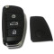 high quality factory sale Euro Market sell hot Car folding key shell for Volkswagen Audi A6 A6L