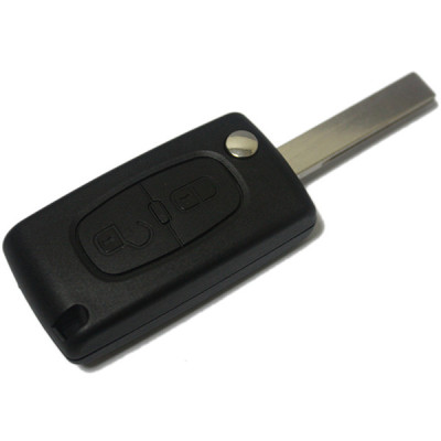 Sell popular 2 button folding key shell for Peugeot ,Citroen car key shell