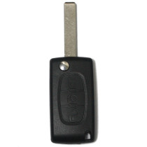 high quality folding key case 3 button Peugeot ，Citroen car key shell with light key