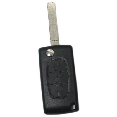 Factory sale car key shell 3 button for Peugeot Citroen