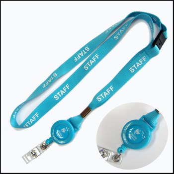 Document holder with retractable reeler  lanyards