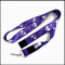 Sublimation print logo  neck strap with velcro buckle