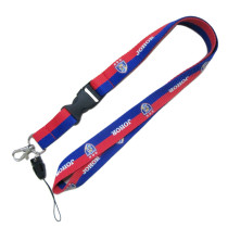Secondary coloue Polyester lanyards and silk printing logo