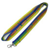 Secondary colour Polyester with logo lanyards for promotional gift