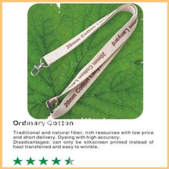 freundlich gewöhnlichen baumwolle lanyard