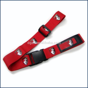 3.8cm breite polyester kofferbänder mit namensschild
