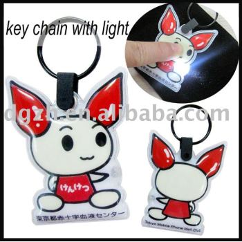 PVC-Schlüsselkette mit geführtem Licht, Geschenk