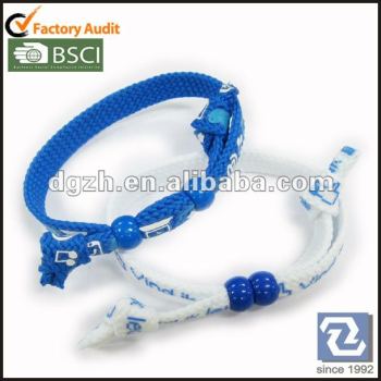 Druck-Polyester wrisbands mit Perlen