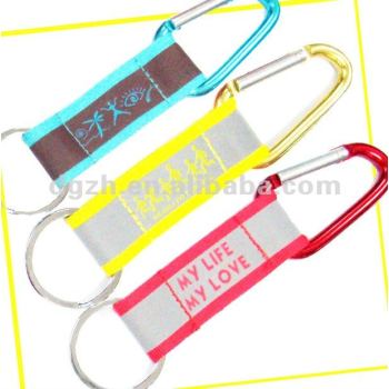 carabiner Abzuglinie mit Druckenfirmenzeichen auf reflektierendem