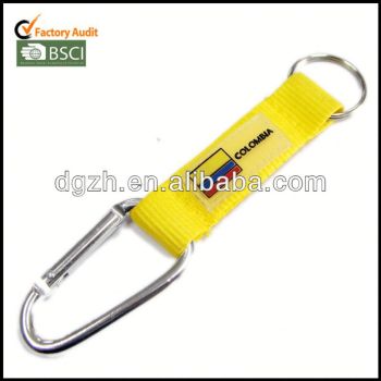 beliebt polyester schlüsselanhänger mit karabiner
