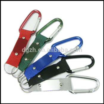Metall-logo nylongurte mit karabiner