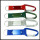 Metall-logo nylongurte mit karabiner