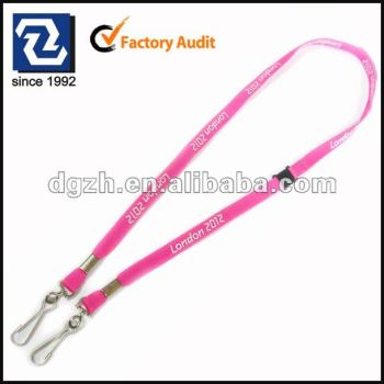 De seda del poliester cordones de impresión, Titular de la tarjeta cuello correas