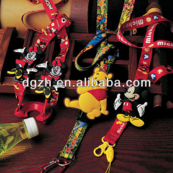 Cordón de poliéster de impresión con silicio de la baratija para regalo promocional