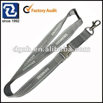 Correas reflectantes para cintas de cuello, Hebilla de metal cordones porta-tarjetas