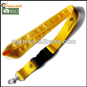 Amarillo cordón de satén con insignia de la impresión