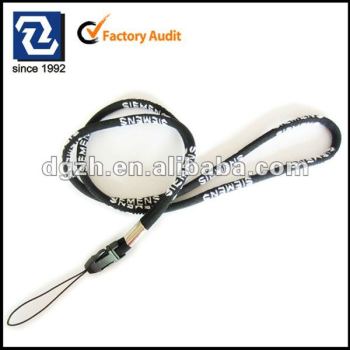 Tejida ronda logo lanyards llaveros