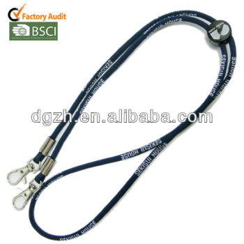 rotondo titolare della cartaid cordini collo con due ganci metallici