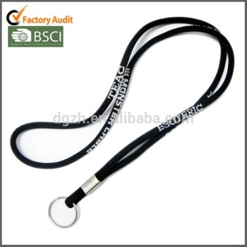 logo personalizzato round tessuto cordino nero