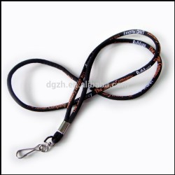 Rond cordons de polyester tissé customzied logo