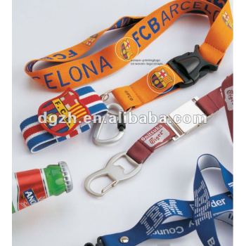 Abridor de botellas de cordones porta-tarjetas, Encargo de la cerveza cuello correas