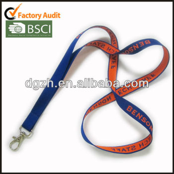 Poliéster correas correas, De la armadura logo lanyards llaveros