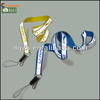 Reflectantes lanyards con la seda impresión de la insignia