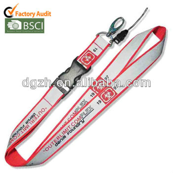 rosso collo cordino riflettente con cinturino