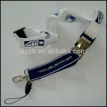 regalo promozionale riflettente cordino al collo con metallo bunckle