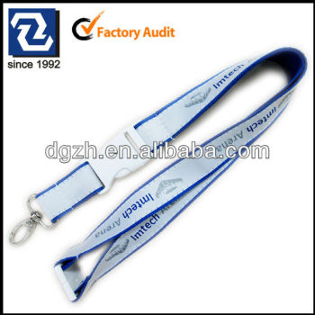 Cinghie di raso tessuto logo, customzied collo cordini
