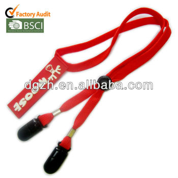 Silicone logo poliestere cinghie, tubolare tessitura carta cinghia titolare