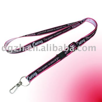 Tejido del cliente logo lanyards llaveros, Titular de la clave cuello correas