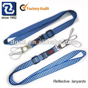 De moda del teléfono cordones porta-tarjetas, Cordones con correas reflectantes