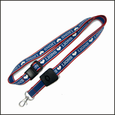 Silk printing custom logo polyester lanyards for sale