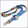 Fashion  card holder lanyards with silicone cartoon logo