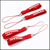 Tubular polyester short key chains for advertising gifts