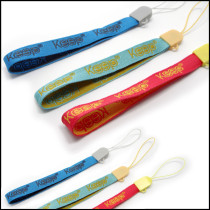 Custom woven logo phone straps for promotional gifts
