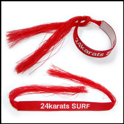 Custom woven logo  bracelet for promotional gift