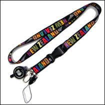 Sublimation logo  holder lanyards with retractable reeler