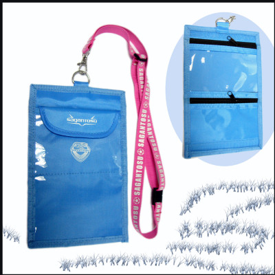 Passport badge holder polyester lanyards