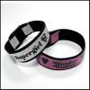 Glitter wristband strap with custom logo for promotional gift