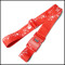 Fashion silk printing polyester belts with lock for travel bag