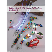 Led light necklace lanyard for promotional gift