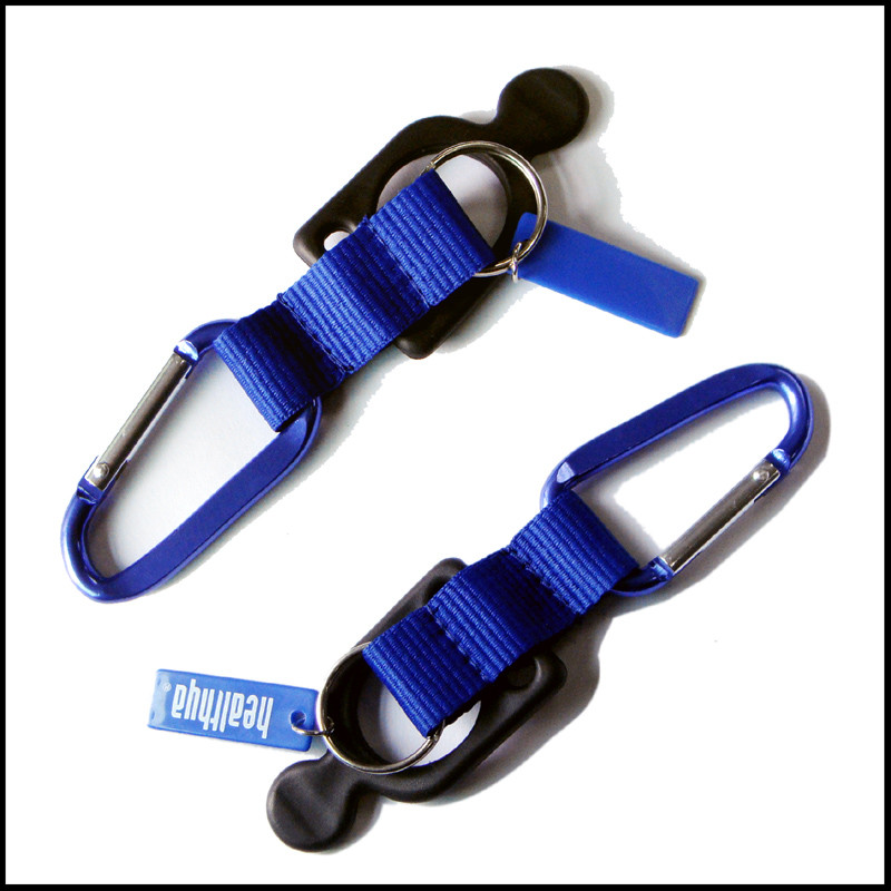 carabiner with silicon bottle holder