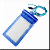 PVC waterproof mobile phone holder with polyester lanyards