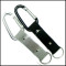 Nylon carabiner hook strap with metal laser custom logo