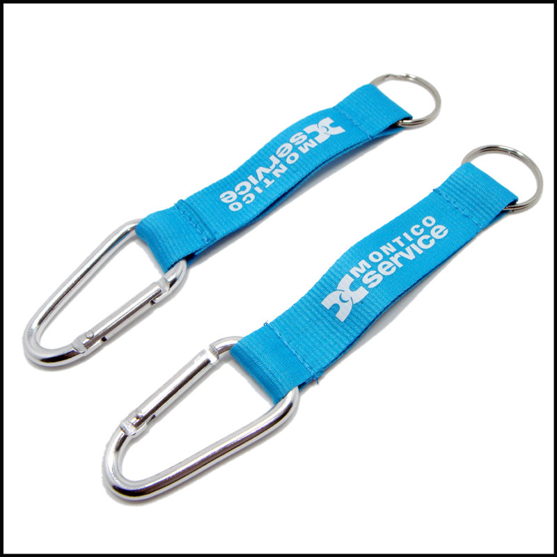 polyester carabiner strap with custom logo