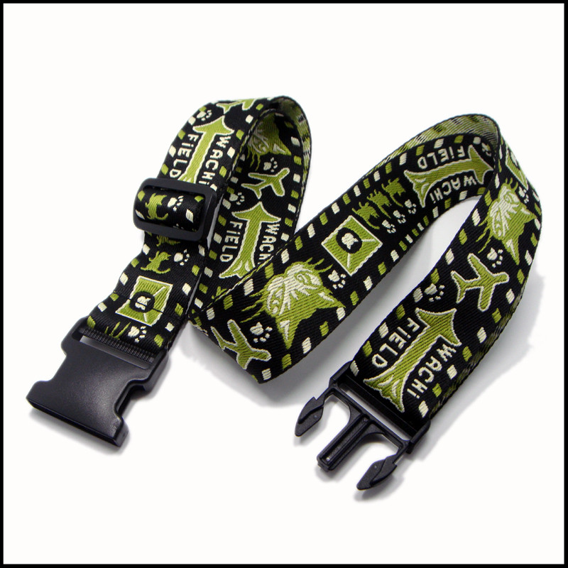 woven custom logo luggage belt for sales